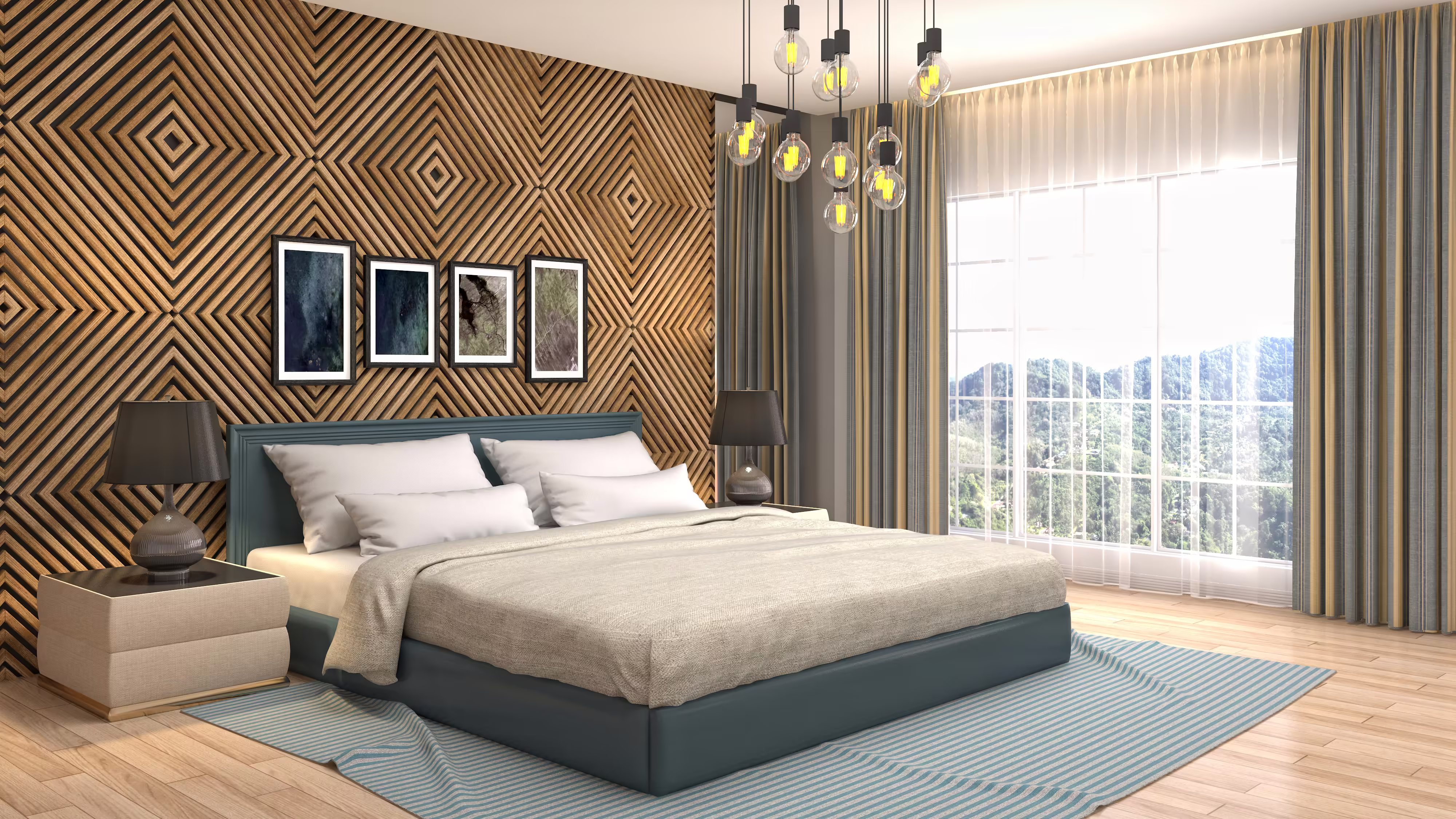 Luisnvaya Bed Plus Side Table