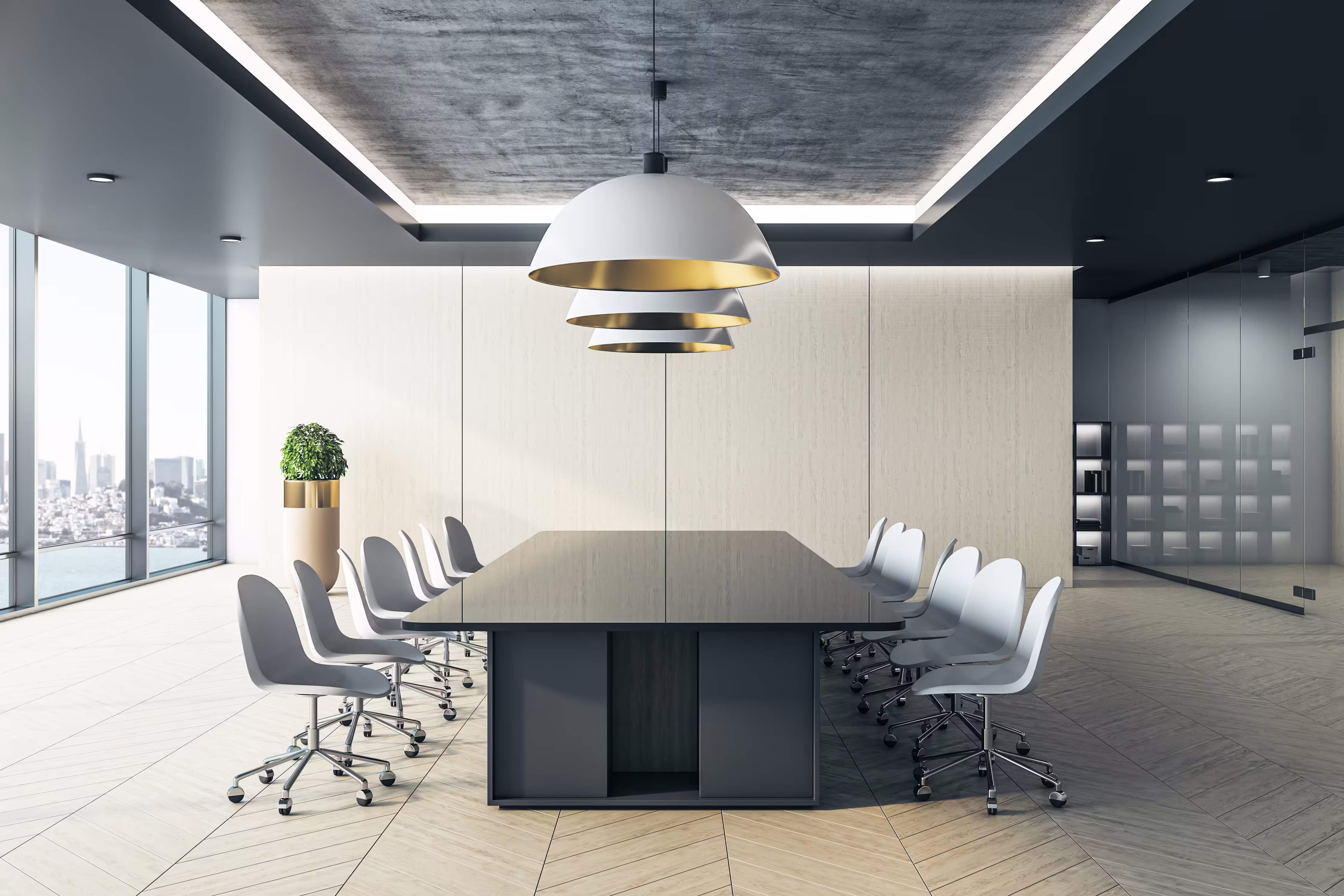 Luisnvaya Office Furniture Conference Table Pu Finish